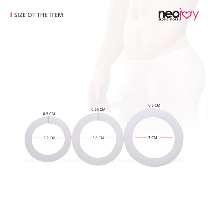 Neojoy 3-pack Cock Rings (Small) Cock rings - lucidtoys.com Dildo vibrator sex toy love doll