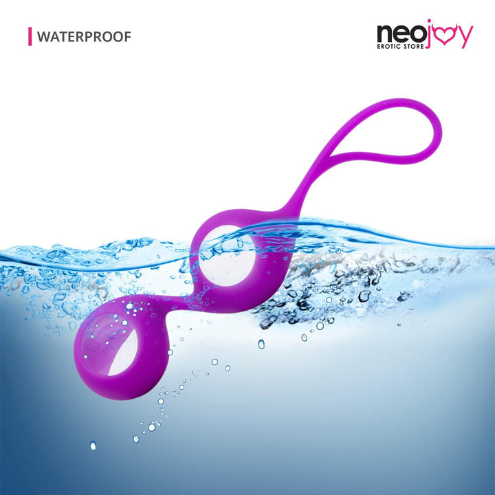 Neojoy double Kegel Balls - Glass-Ben Wa Balls-Pink - Lucidtoys