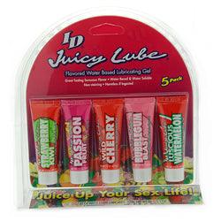 Juicy Lube 5 Tube Pack Flavoured Lubricants
