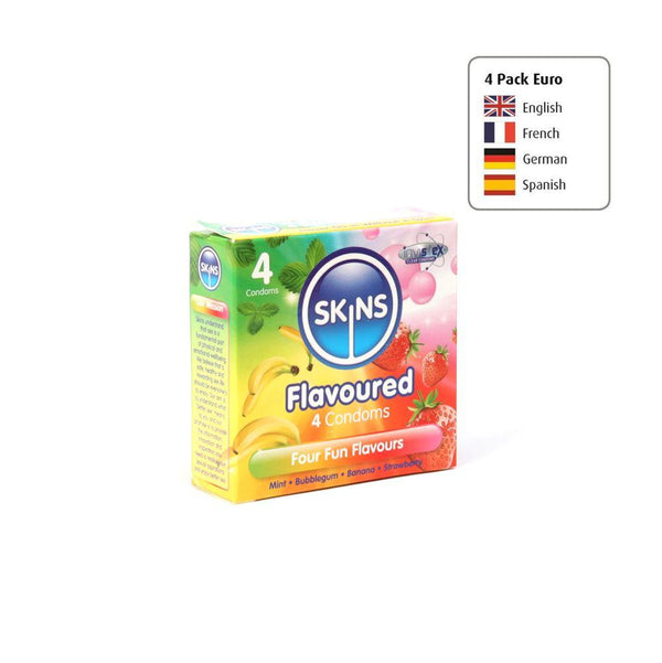 Skins Condoms Flavours 4 Pack Euro 1