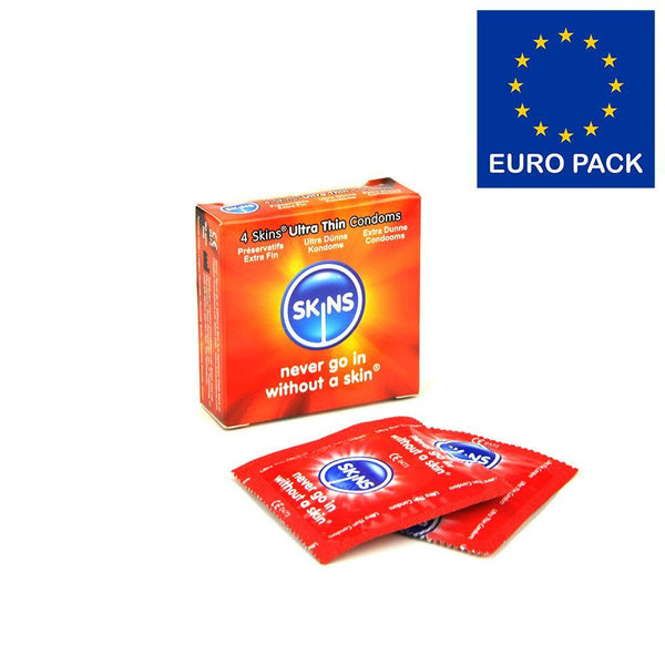 Skins Condoms Ultra Thin 4 Pack Euro 1