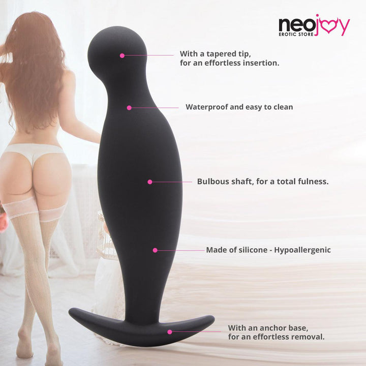 Neojoy Elegant Anal Prober - Silicone Hypoallergenic Butt Plug Prostate Massager - P-Spot Anal Stimulation - Adult Sex Toy - Lucidtoys