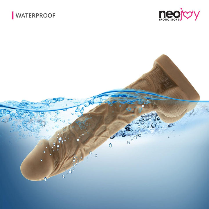 Neojoy - Veiny Realistic Dildo - Brown - 38cm - 15 inch - Lucidtoys