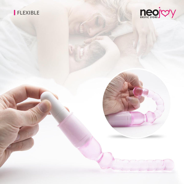 Neojoy Slim Stick - Anal Beads Prober - Beaded Butt Plug Vibrator - P-Spot Massage Adult Sex Toy - Lucidtoys