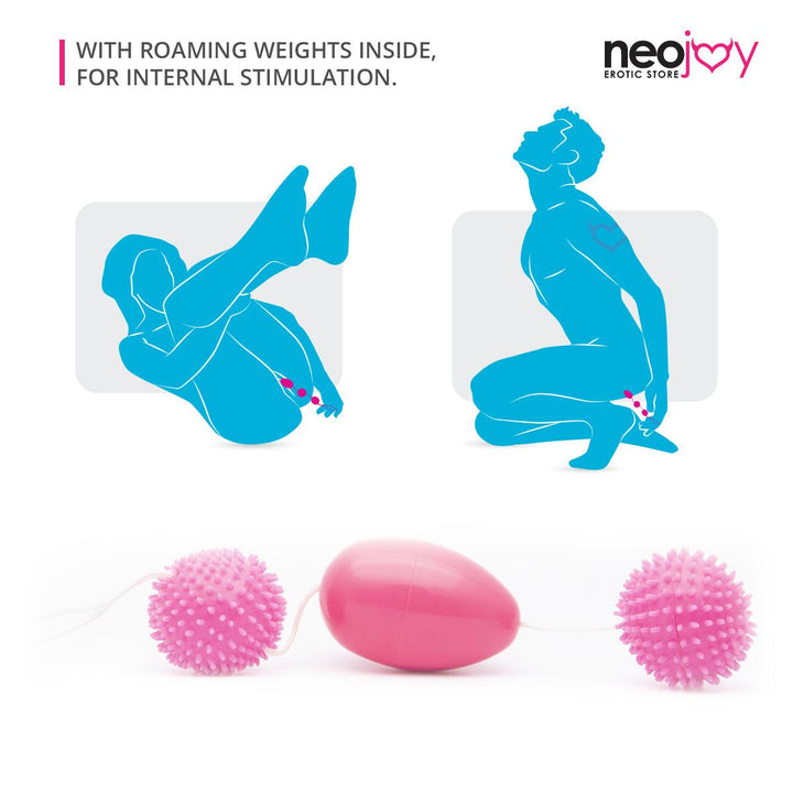 Neojoy Stimulating Balls Geisha Balls for Pelvic Training - Exercise Weights Toy - Lucidtoys