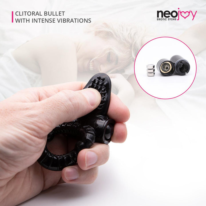 Neojoy Clitoral Bliss Ring Jelly Cock Ring Erection Enhancer - Clitoral Bullet - Lucidtoys