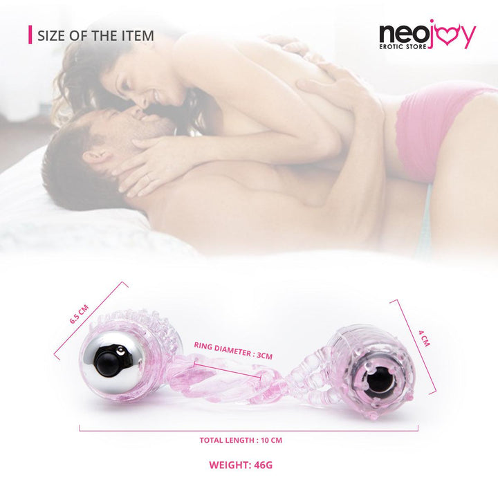 Neojoy Triple Jelly Ring Jelly Cock Ring Erection Enhancer Clitoral Bullet Vibe - Lucidtoys