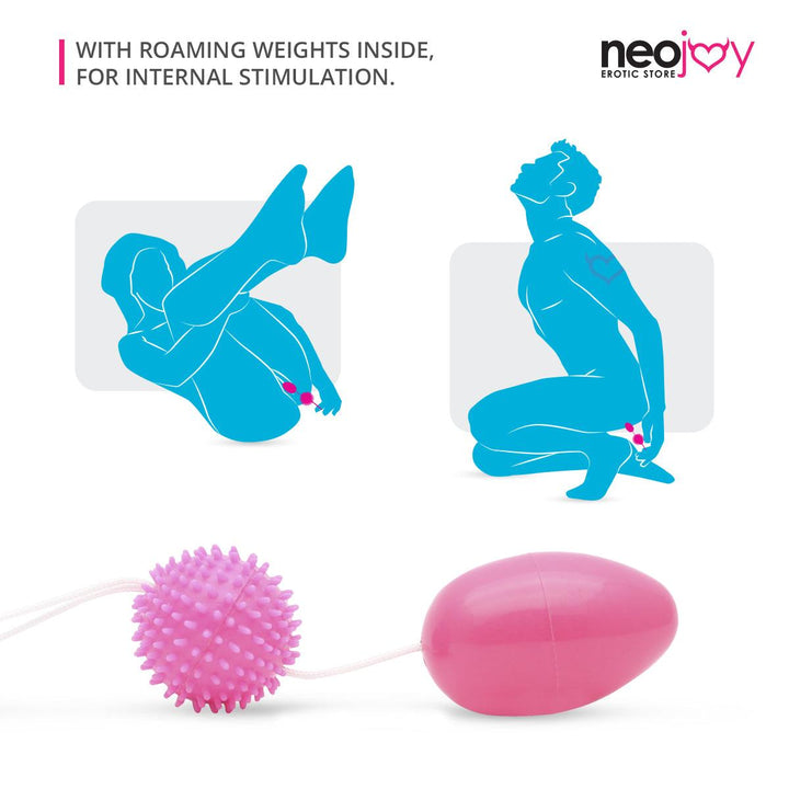 Neojoy Kegel Drop Geisha Balls for Pelvic Training - Exercise Weights Toy - Lucidtoys