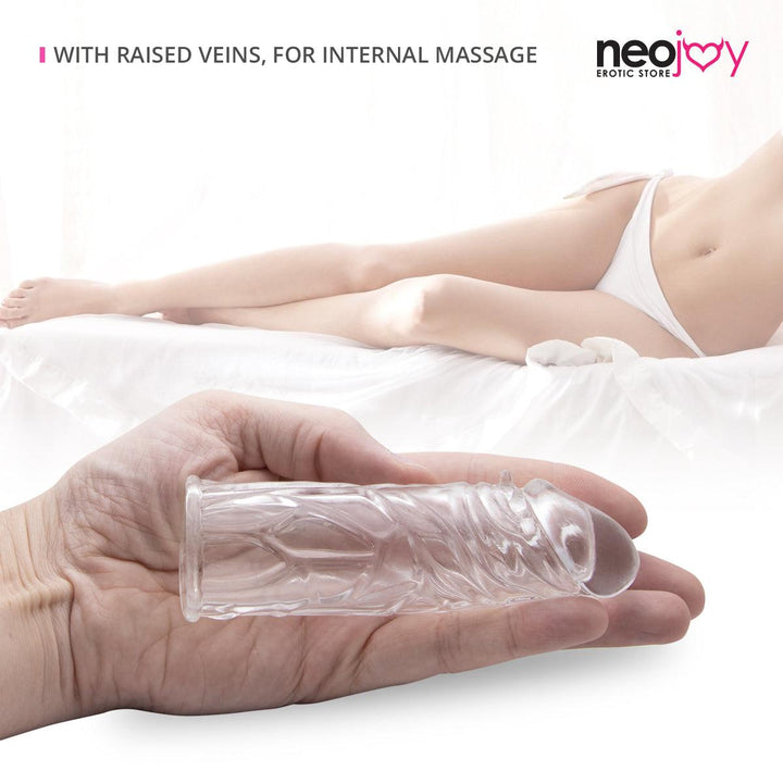 Neojoy Realistic Clear Penis Sleeve - Lucidtoys