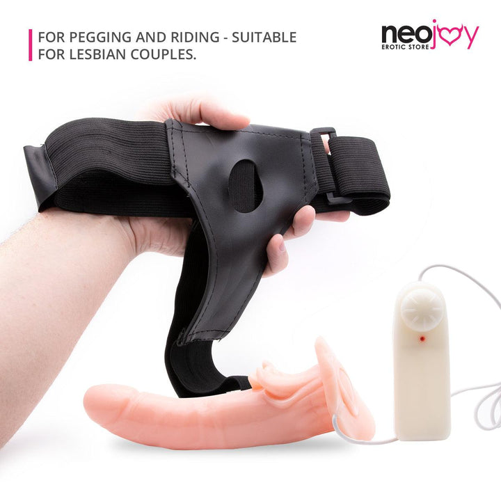 Neojoy - Strap-On Dong - Dildo Harness With Remote - 16cm - 6.3 inch - Lucidtoys