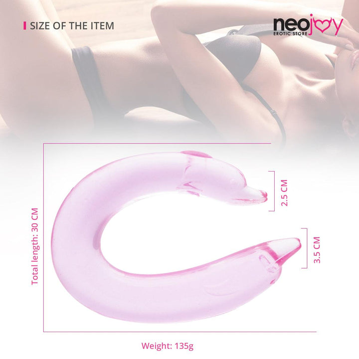 Neojoy - Double Fun Dildo Dual Dildo - Strapless Strap-On Dildo - 30cm - 11.8 inch - Lucidtoys