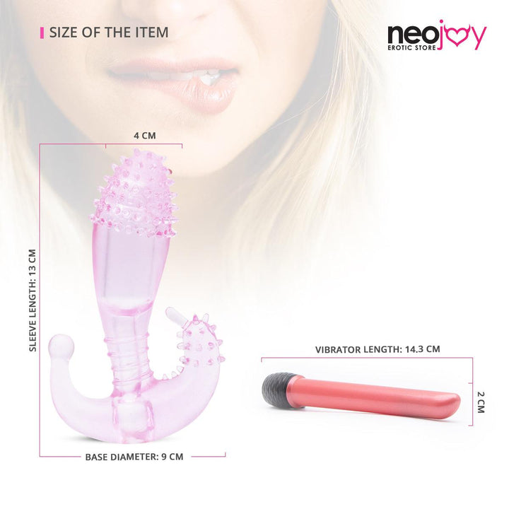 Neojoy Classic Vibe Sleeve G-Spot Prostate Massager - Clitoral Stimulation - Detachable Vibrator Sleeve Sex Toy - Lucidtoys