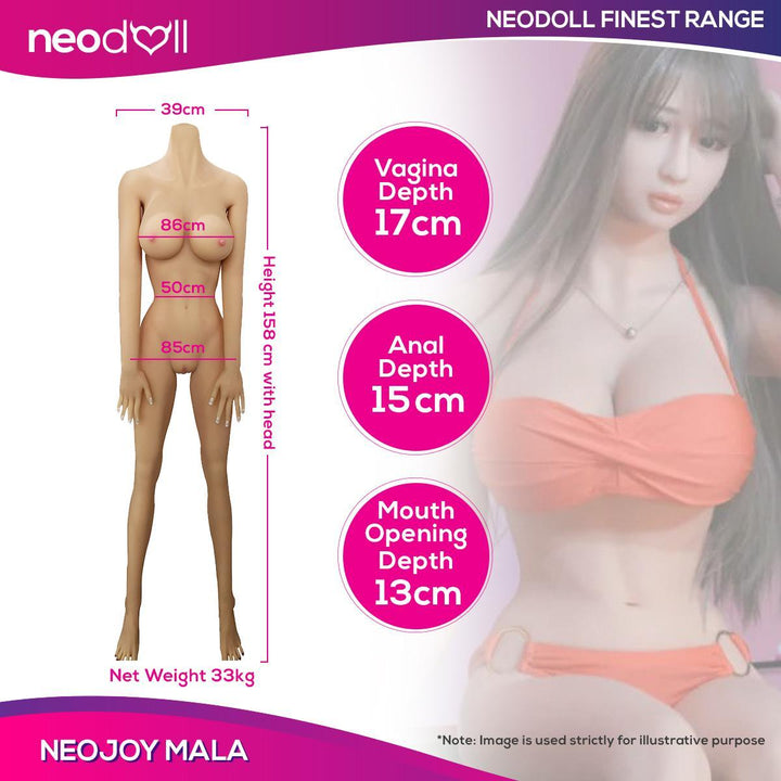 Neodoll Finest Mala - Realistic Sex Doll - 158cm - Lucidtoys