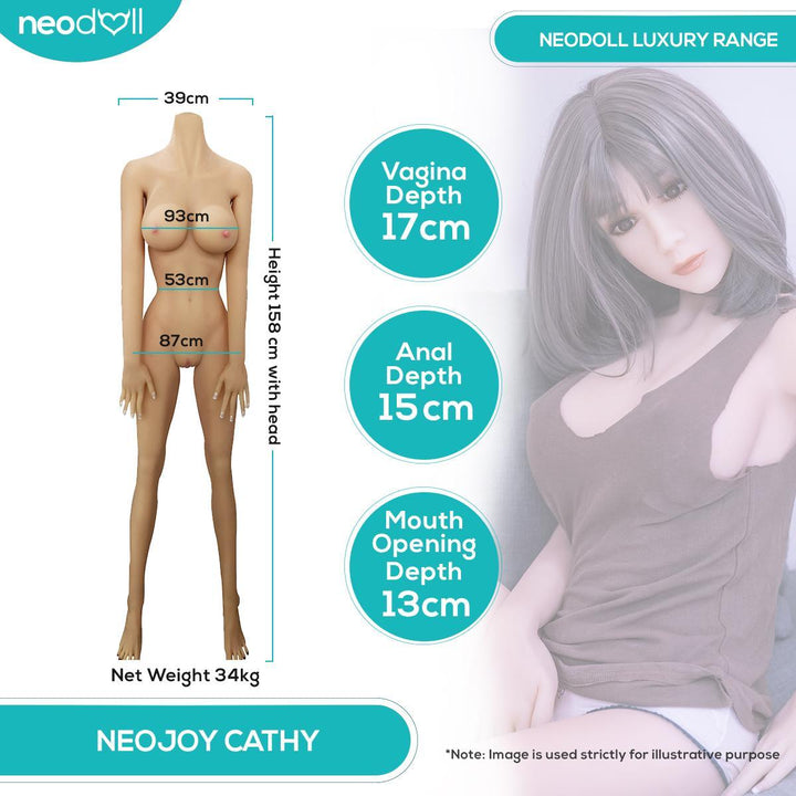 Neodoll Girlfriend Cathy - Realistic Sex Doll - 158cm - Lucidtoys