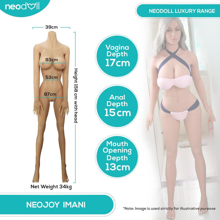 Neodoll Girlfriend Imani - Realistic Sex Doll - 158cm - Lucidtoys