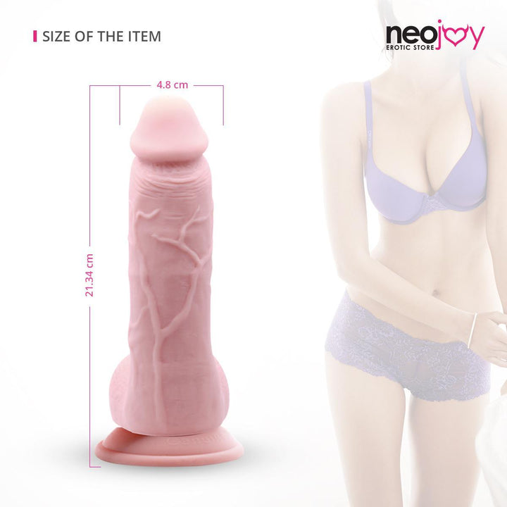 Neojoy - Curvy Willy Dildo - Flesh - 21.34cm - 8.4 inch - Lucidtoys
