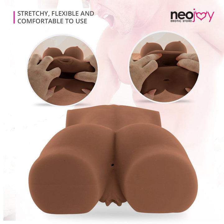 Nicki Sex Love Doll TPE with Realistic Ass and Vagina -Brown- Medium 5.5kg - Lucidtoys