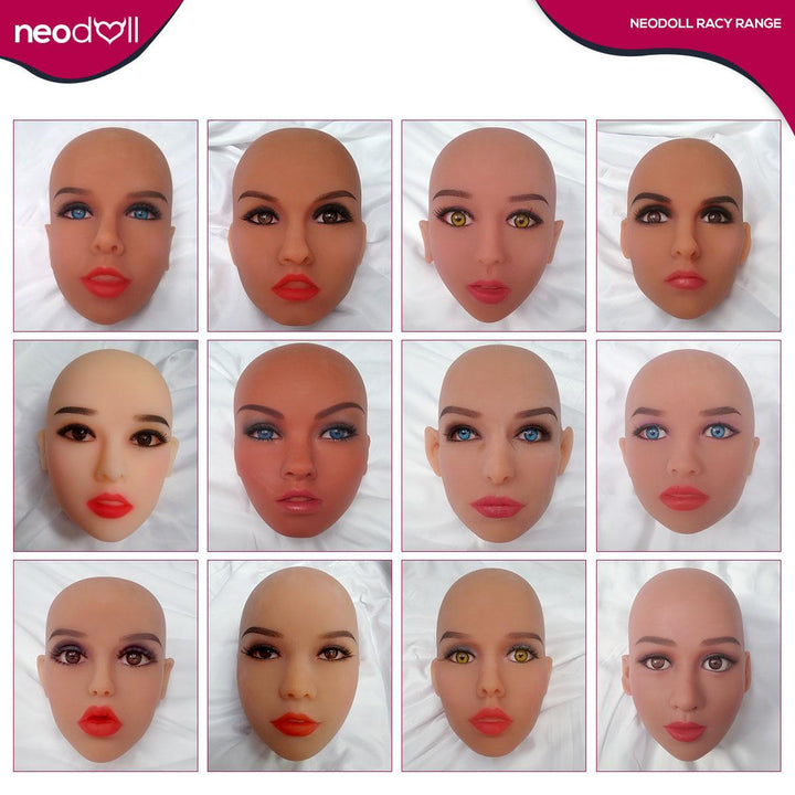 Neodoll Racy Akisha Head - Sex Doll Head - M16 Compatible – Tan - Lucidtoys