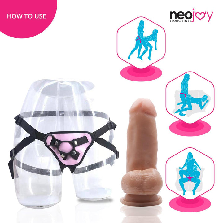 Neojoy - Greedy Boy Dildo With Strap-On Dong - 21.5cm - 8.5 inch - Lucidtoys