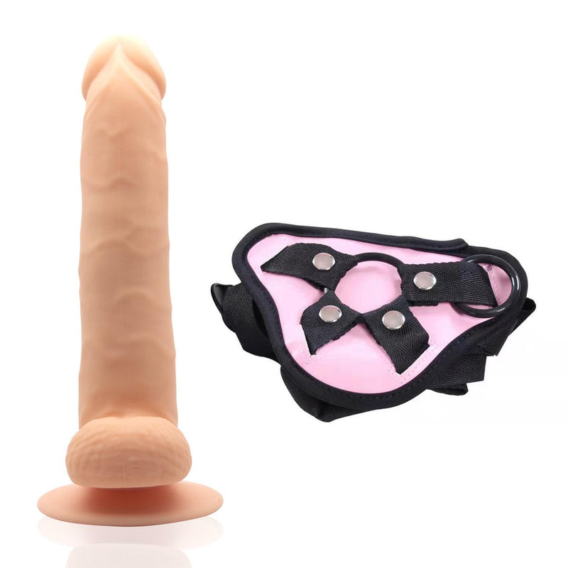 Neojoy - Daydream Realistic Dildo With Strap-On Dong - Flesh - 22.3cm - 8.8 inch video