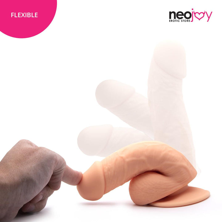 Neojoy - Fill-Me-Up Dildo With Strap-On Dong - Flesh - 19cm - 7.5 inch - Lucidtoys