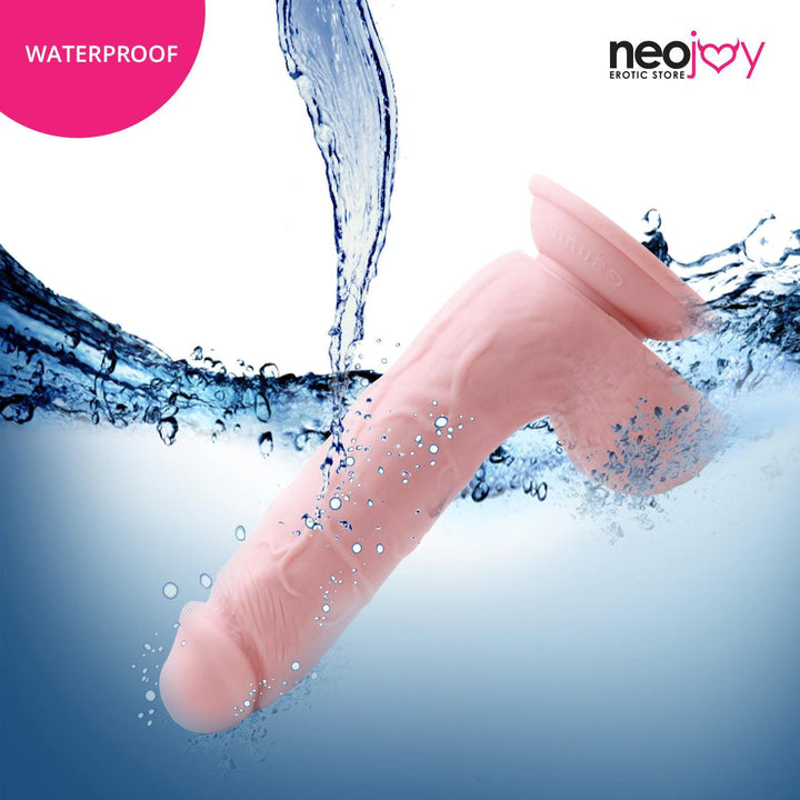 Neojoy - Chubby Dildo With Strap-On Dong Harness - 21.34cm - 8.4 inch - Lucidtoys