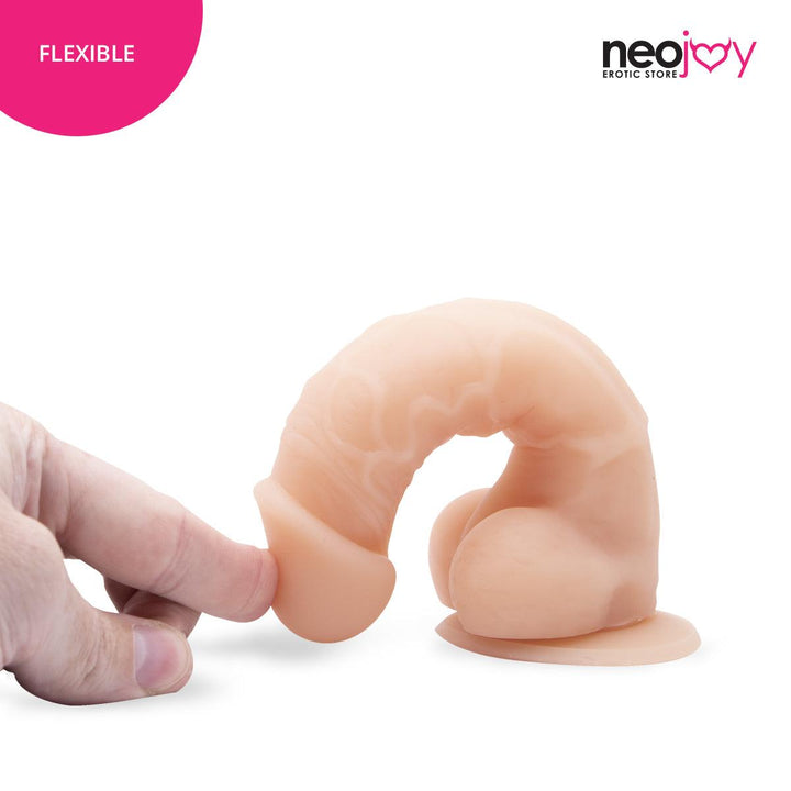 Neojoy Curvy Lover Suction Cup Dildo With Strap-On - 5.5" Dong Pegging Sex Toy - Lucidtoys