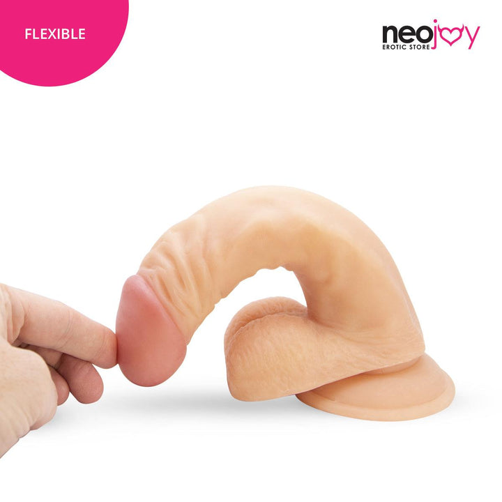 Neojoy - James Dick Dildo With Strap-On Dong Pegging - Flesh - 22cm - 8.7 inch - Lucidtoys