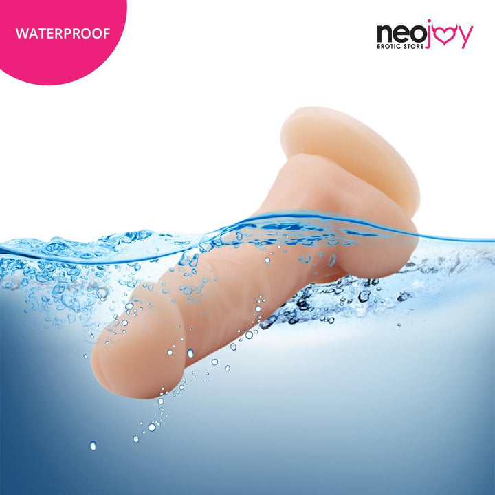 Neojoy Curvy Lover Suction Cup Dildo With Strap-On - 4" Dong Harness Sex Toy - Lucidtoys