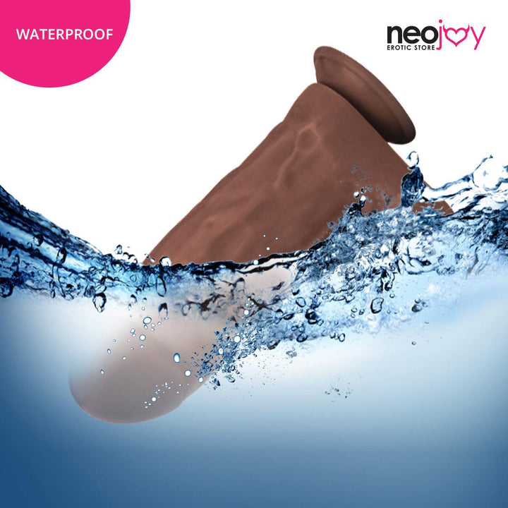 Neojoy Biggest Bad Boy Dildo With Strap-On - Dong Gay Sex Toy - Brown - 28cm - 11 inch - Lucidtoys