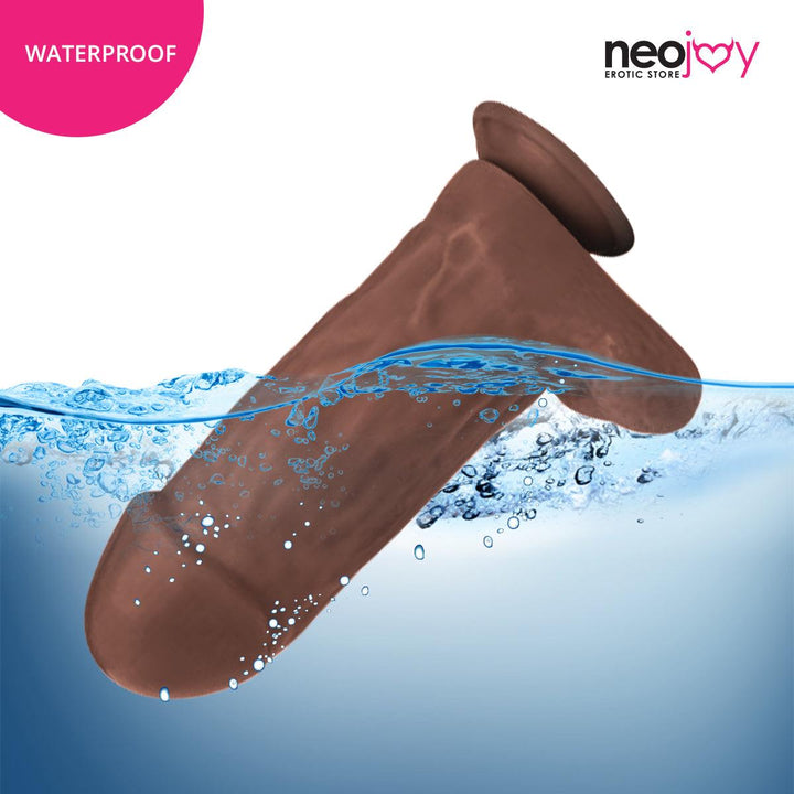 Neojoy Biggest Bad Boy Dildo With Strap-On - Dong Pegging Sex Toy - Brown - 28cm - 11 inch - Lucidtoys