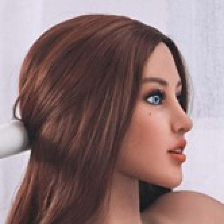 Neodoll Racy Cecelia Head - Sex Doll Head - M16 Compatible – Brown - Lucidtoys
