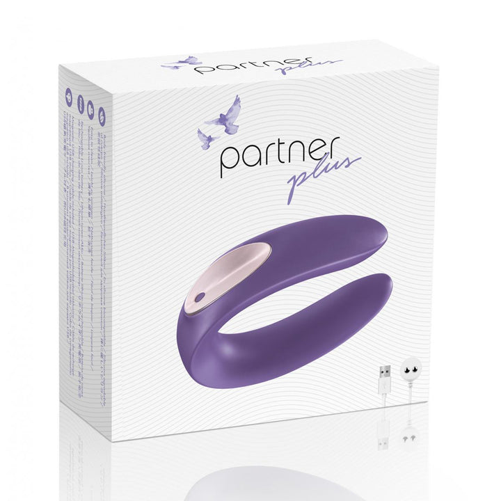 Satisfyer Partner Plus - Premium Couple Vibrator - Rechargeable Sex Toy Unisex - Lucidtoys