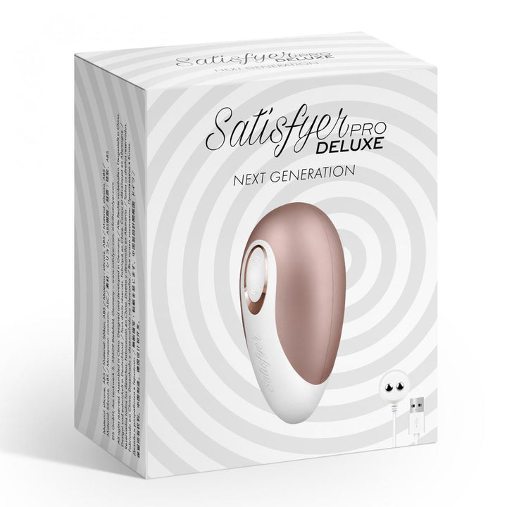 Satisfyer Pro Deluxe Next Generation Women Vibrator - Clitoral Sex Toy + Lube - Lucidtoys