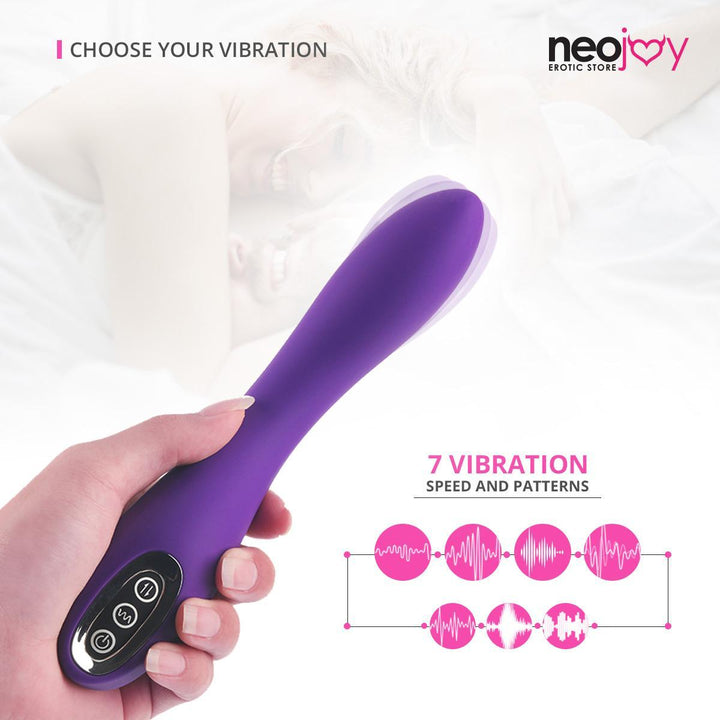Neojoy G-Spot Roller Silicone Vibrator With Rolling Bead - Multi-Speeds Sex Toy - Lucidtoys