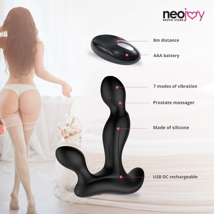 NeoJoy 9 Speed 2.0 Prostate Vibrating Massager Rechargeable Anal Sex Male Dildo - Lucidtoys