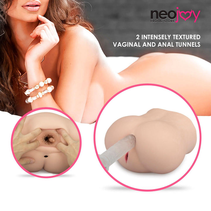 Neojoy Soft Vagina Stroker Sex Doll TPE Realistic Vagina & Ass-Flesh Colour - 4kg - Lucidtoys