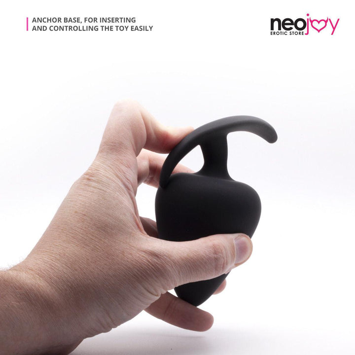 Neojoy Slim Beginner Range Anal Silicon Plug Black - Extra Large 4.3 inch - 11 cm - Lucidtoys