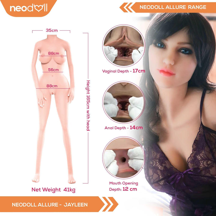 Neodoll Allure Jayleen - Realistic Sex Doll - 165cm - Lucidtoys