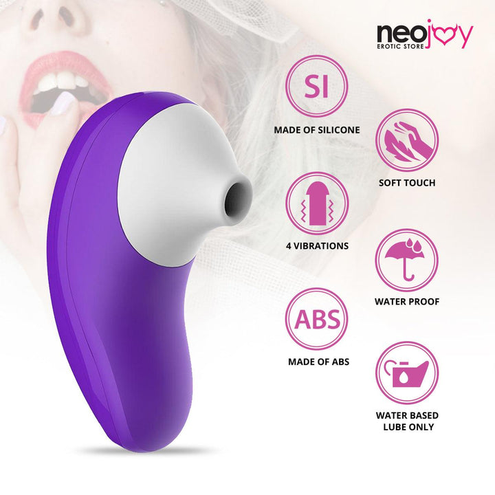 Neojoy Clito-Vibe - Clitoral Hand-Held Stimulator - 4 Vibration Modes and Intensities - Rechargeable Sex Toy For Women - Lucidtoys