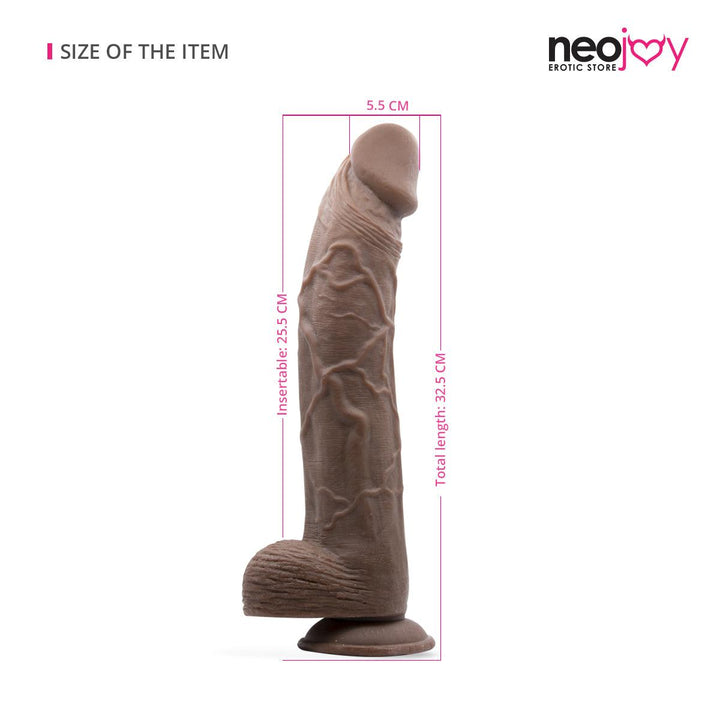 Neojoy 13.6" Monster Dong (Brown) - Lucidtoys