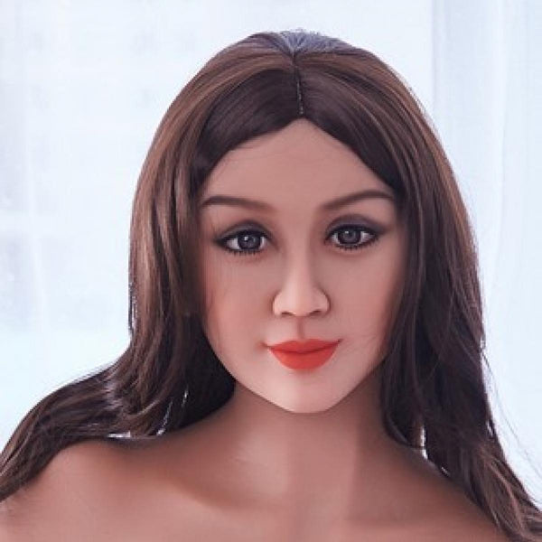 Neodoll Racy Xiu - Sex Doll Head - M16 Compatible - Brown - Lucidtoys