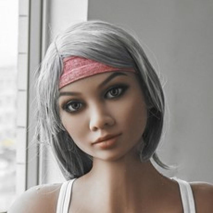 Neodoll Racy Ayumi - Sex Doll Head - M16 Compatible - Brown - Lucidtoys