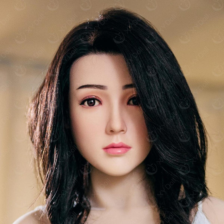 XYDoll - Xia - Silicone Sex Doll Head - M16 Compatible - Natural - Lucidtoys