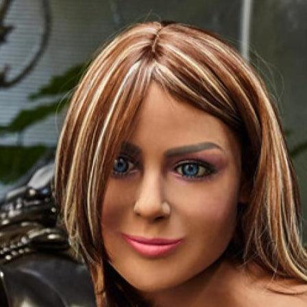 Neodoll Racy - Lisa - Sex Doll Head - M16 Compatible - Black - Lucidtoys