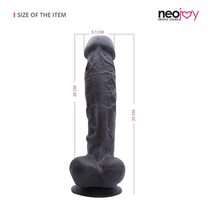 Neojoy - Colossal Cock - Black - 10 Inch - 25cm - Lucidtoys