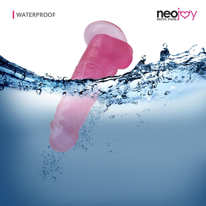 Neojoy - Jelly Dildo - Pink - 22.8 cm - 9 Inch - Lucidtoys