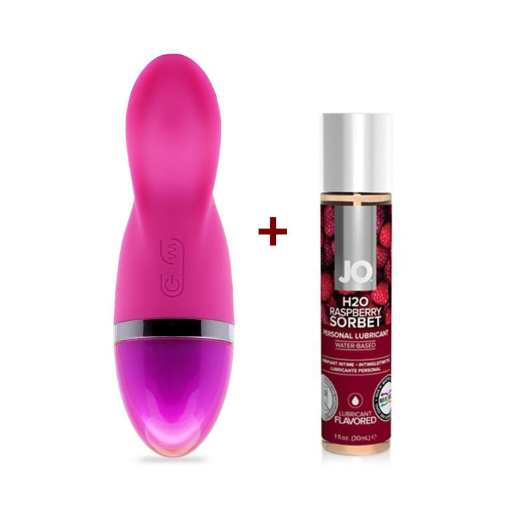 NeoJoy Ladyfinger Vibrator - Pink+ Raspberry System JO lube