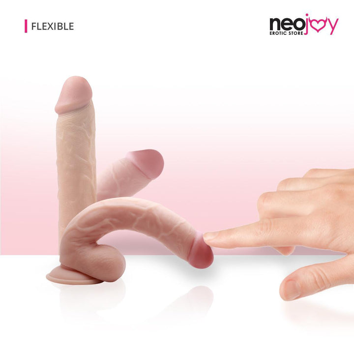 Neojoy - Real-Will Dildo - Pink - 28cm - 11 inch + Hybrid Lubido Lube Sachet - Lucidtoys