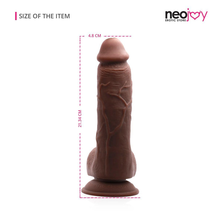 Neojoy - Vinny Dildo - Brown - 21.5 cm - 8.5 Inch - Lucidtoys